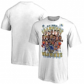 Golden State Warriors Fanatics Branded 2018 NBA Finals Champions Caricature T-Shirt White,baseball caps,new era cap wholesale,wholesale hats